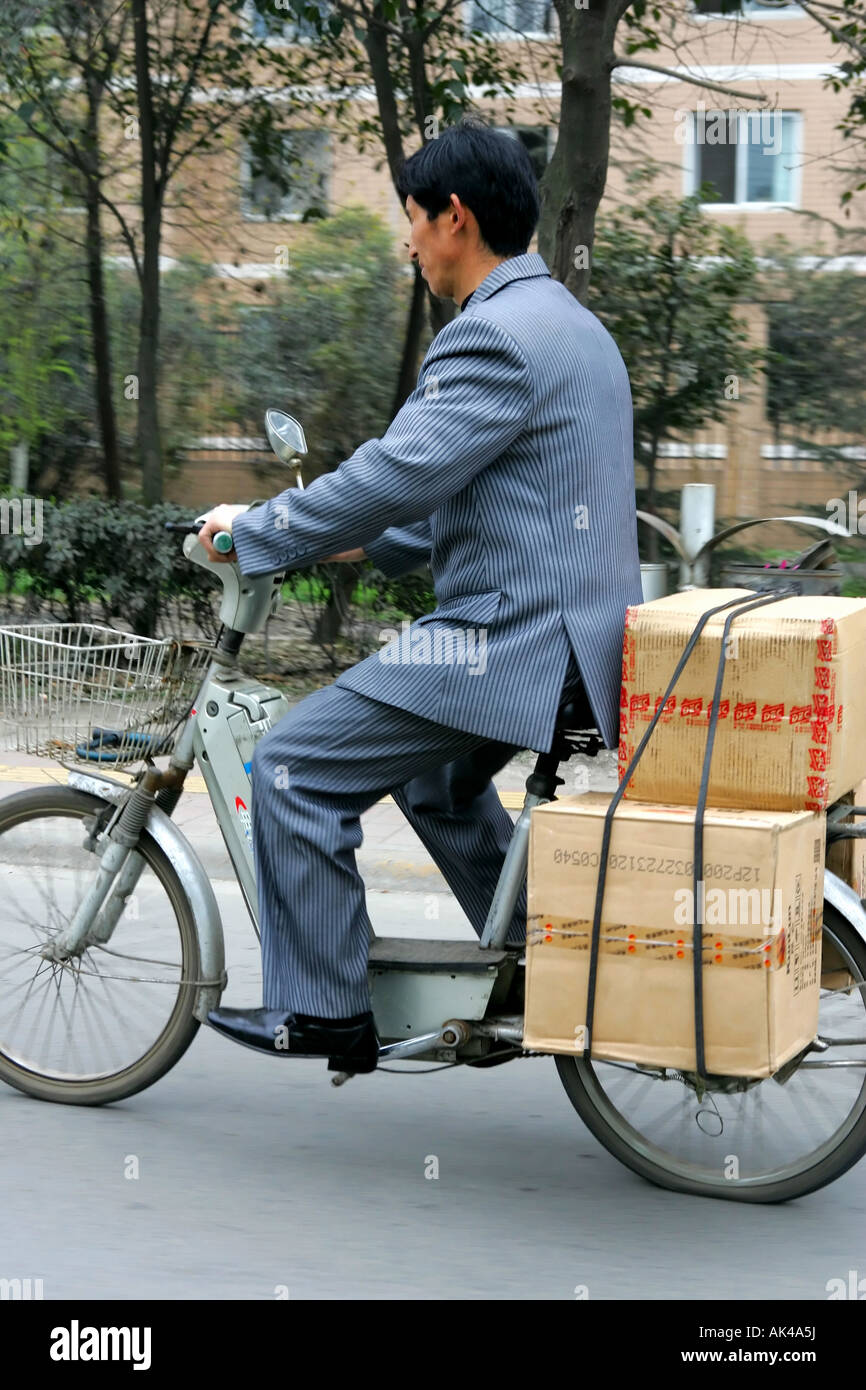 The main mode of transport in Chengdu China Stock Photo Alamy