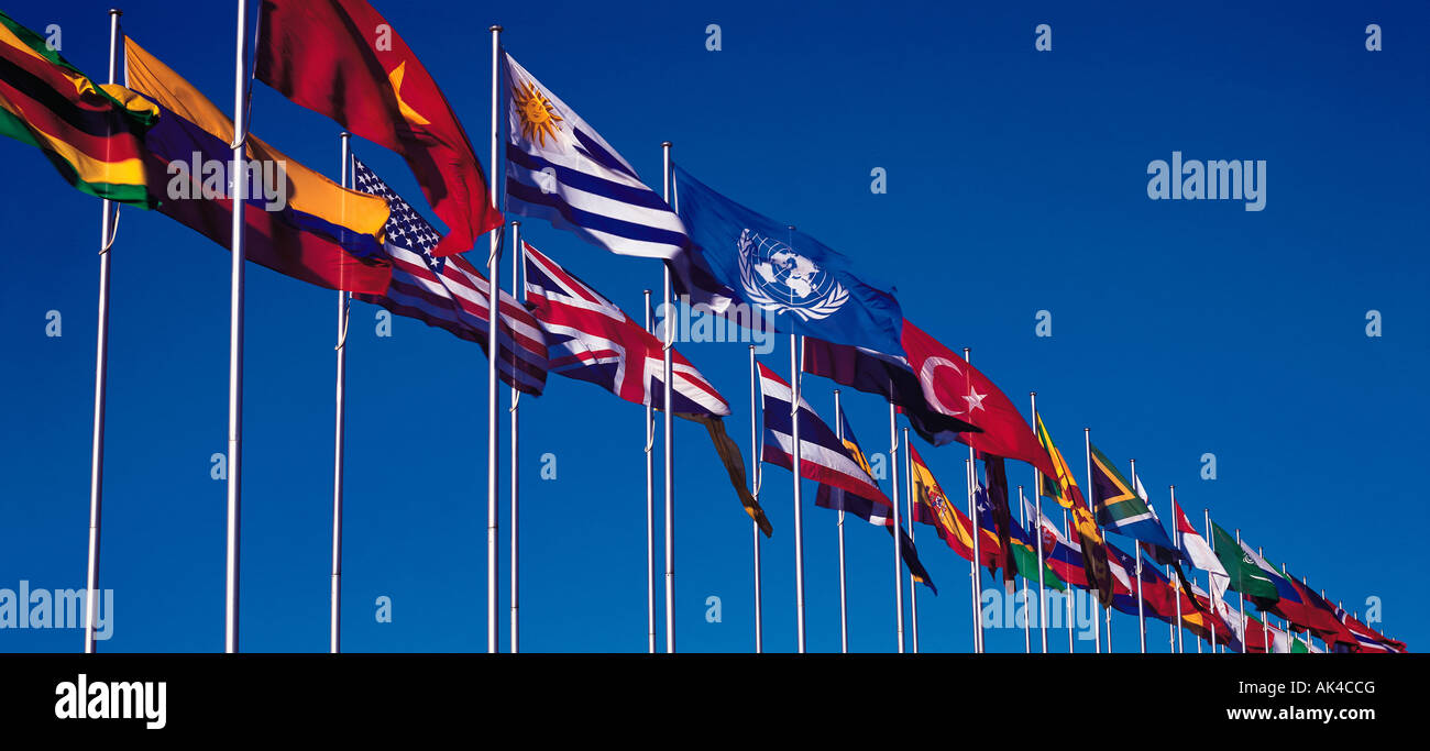 National flags. Stock Photo