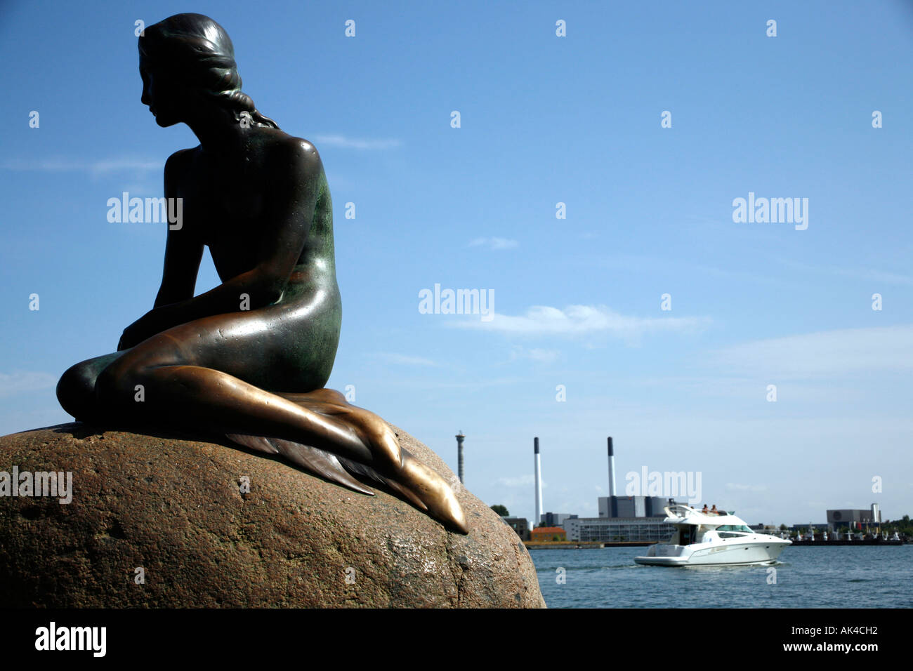 The Little Mermaid statue in Copenhagen, Denmark Stock Photo - Alamy