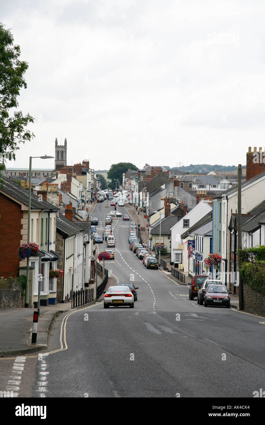 View of Honiton High Street, Devon, England Stock Photo Alamy
