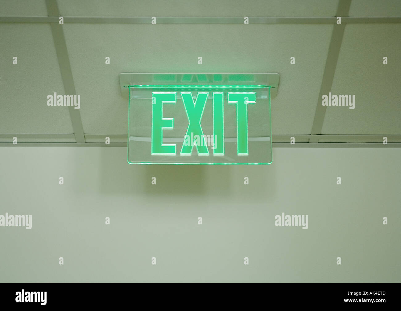 Exit sign Stock Photo