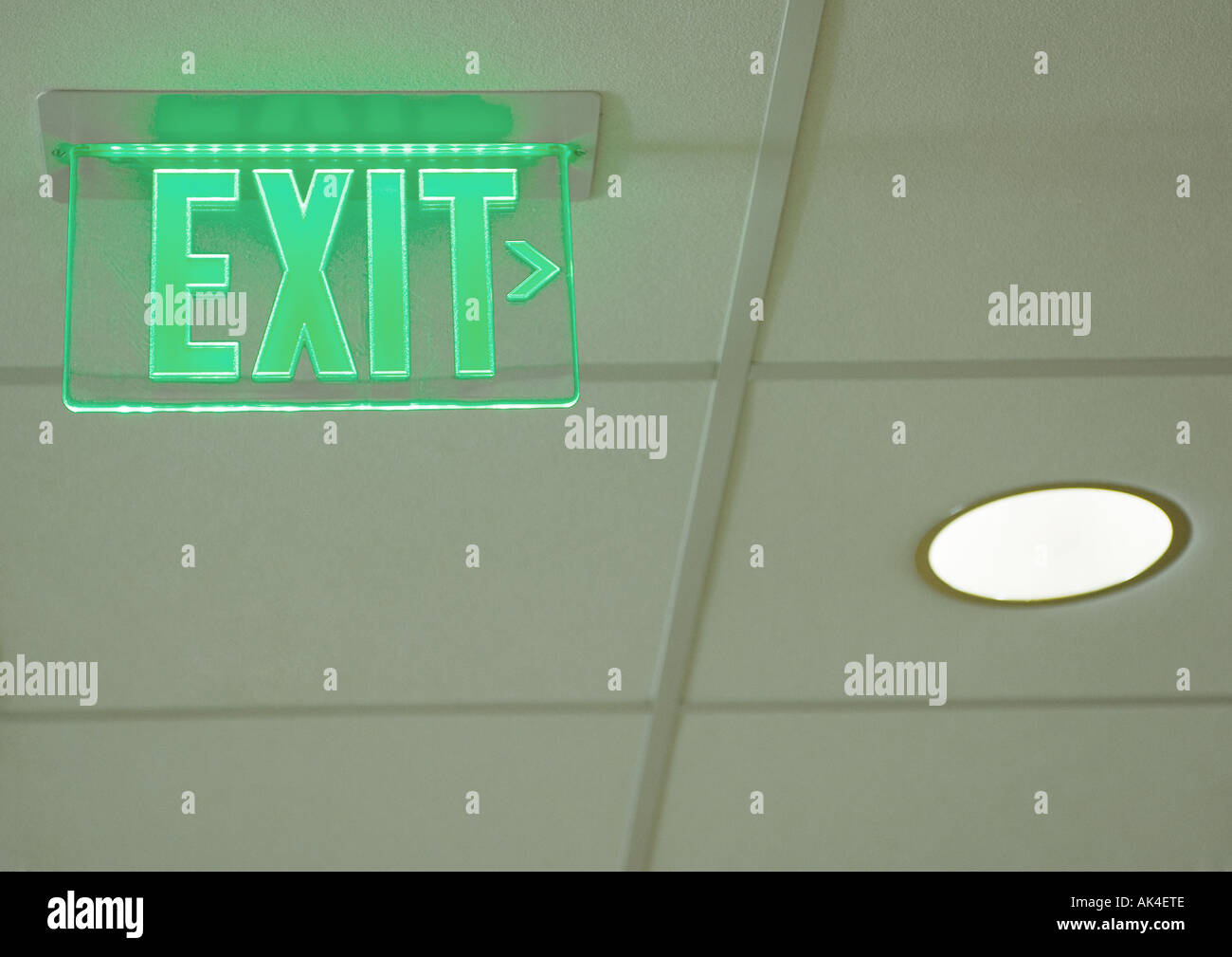 Exit sign Stock Photo