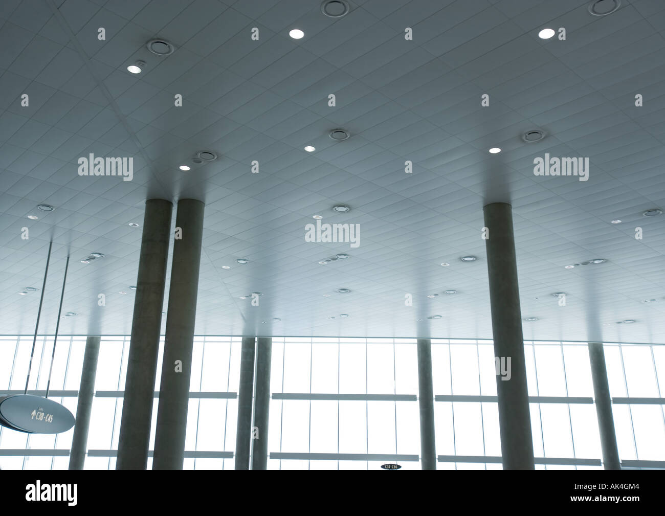 Airport interior, architectural view Stock Photo