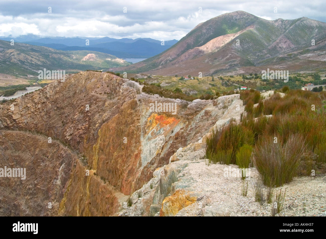 copper mine near Queenstown Tasmania Australia Stock Photo Alamy