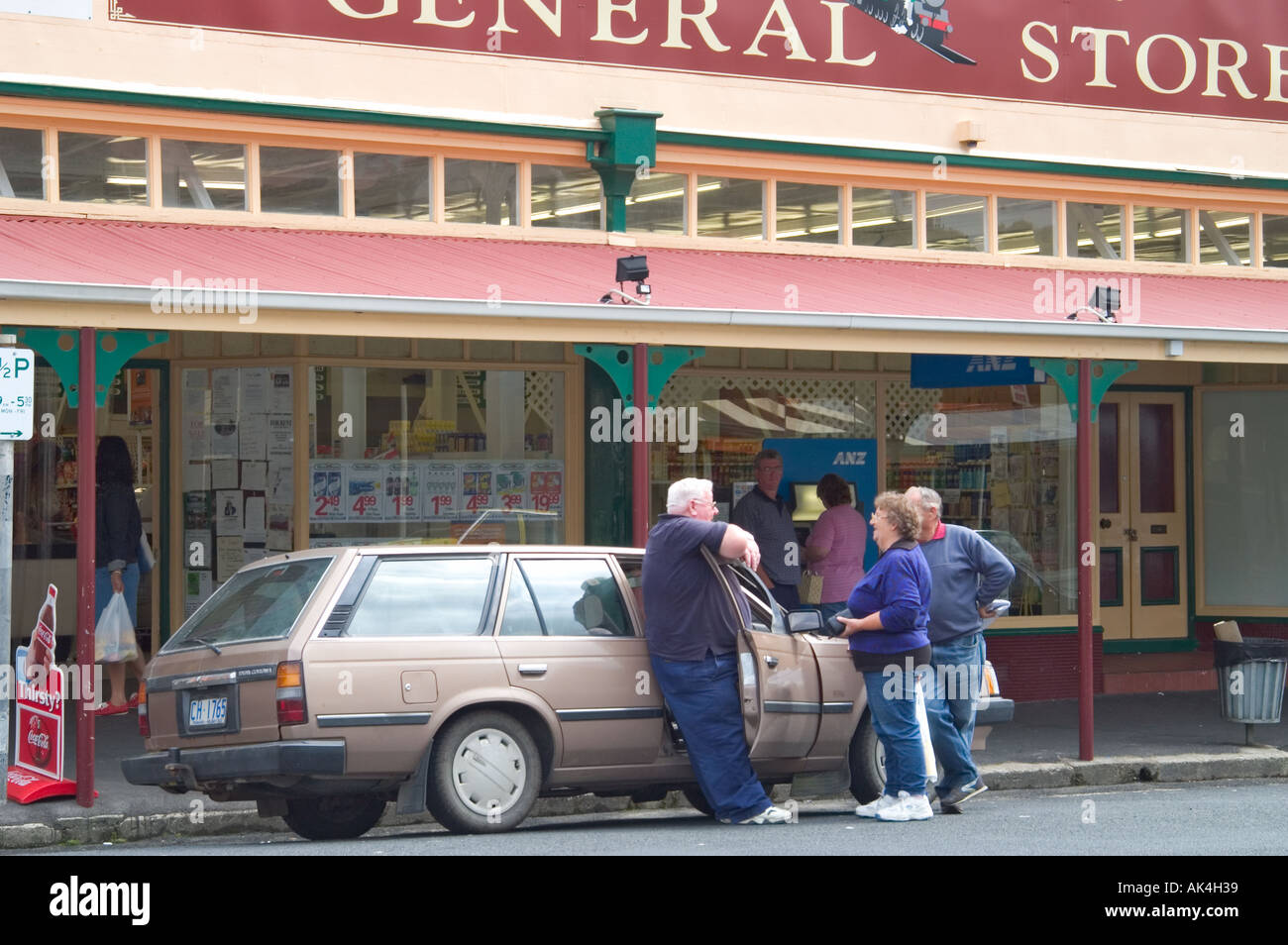 scene in historic Queenstown Tasmania Australia Stock Photo Alamy