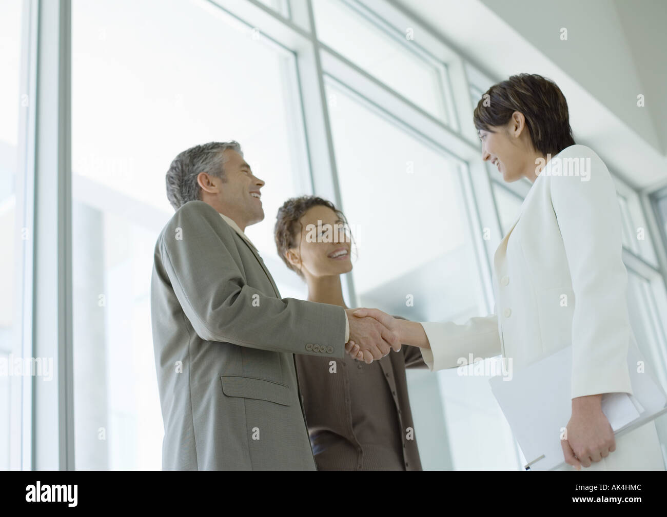 Business people shaking hands Stock Photo