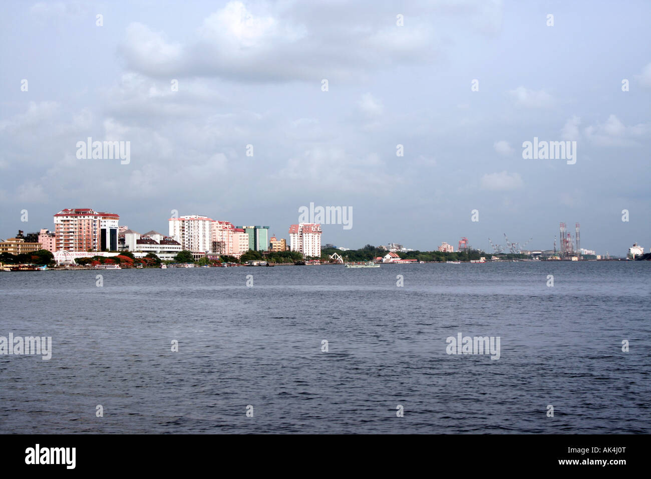 Marine Drive Kochi Stock Photo Alamy