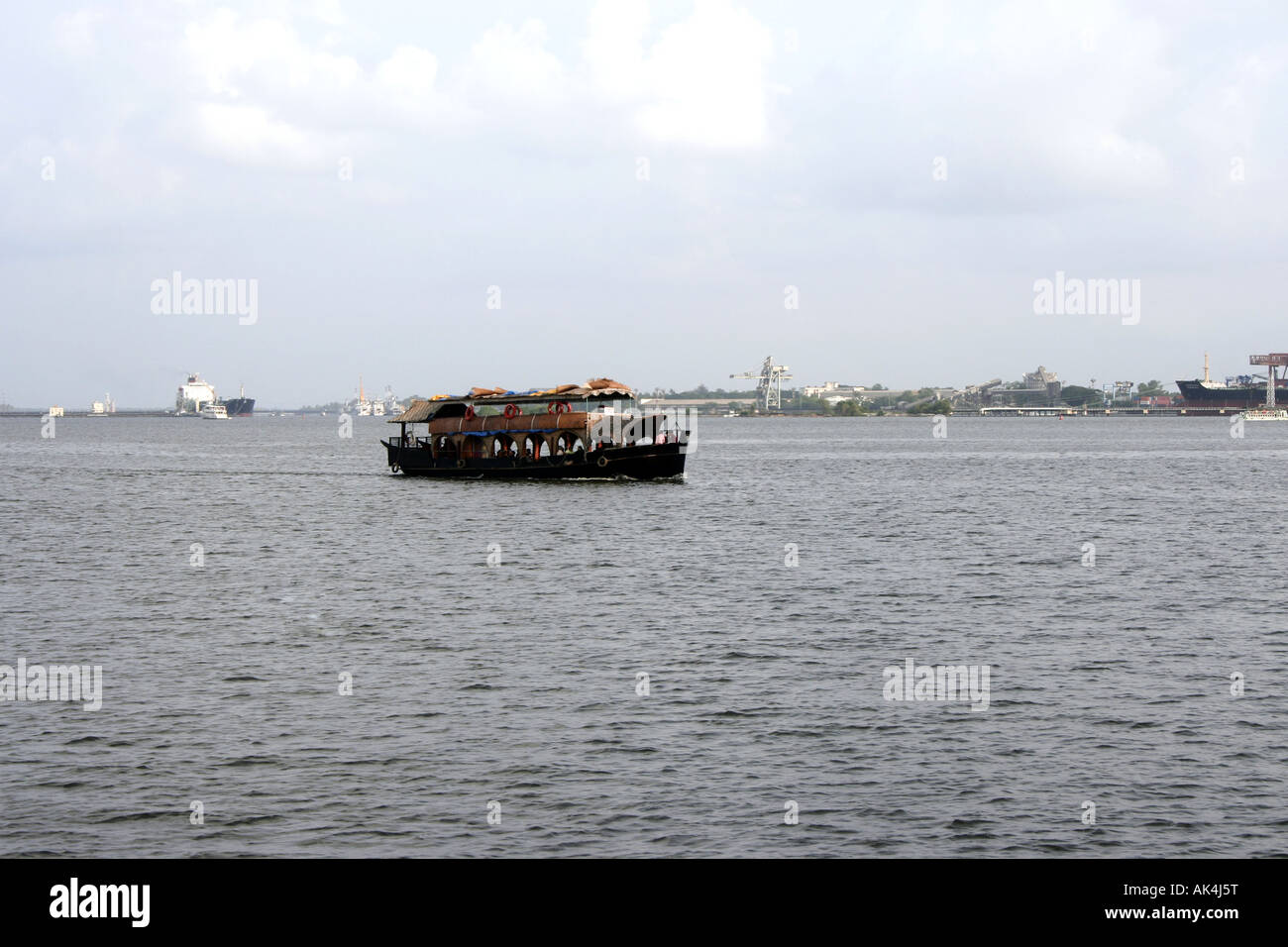 Houseboat Kochi Stock Photo