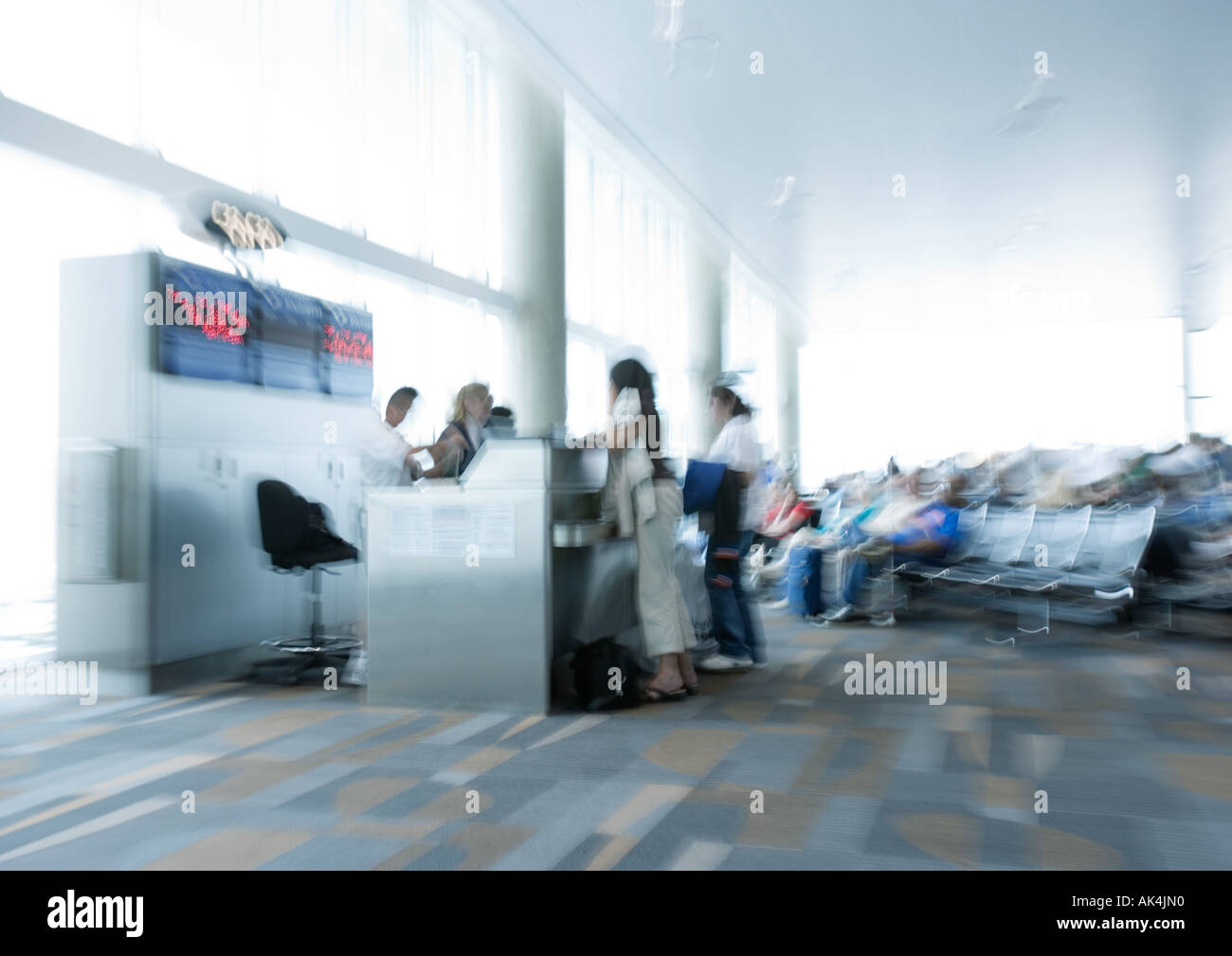 Airport checkin counter Stock Photo Alamy