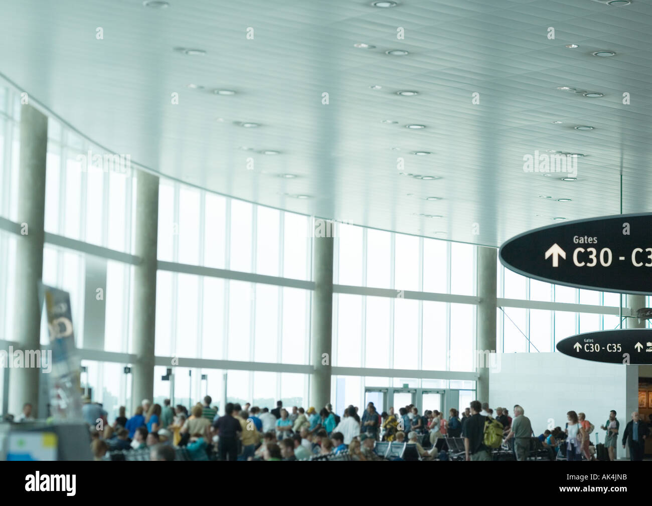 Airport boarding area Stock Photo Alamy