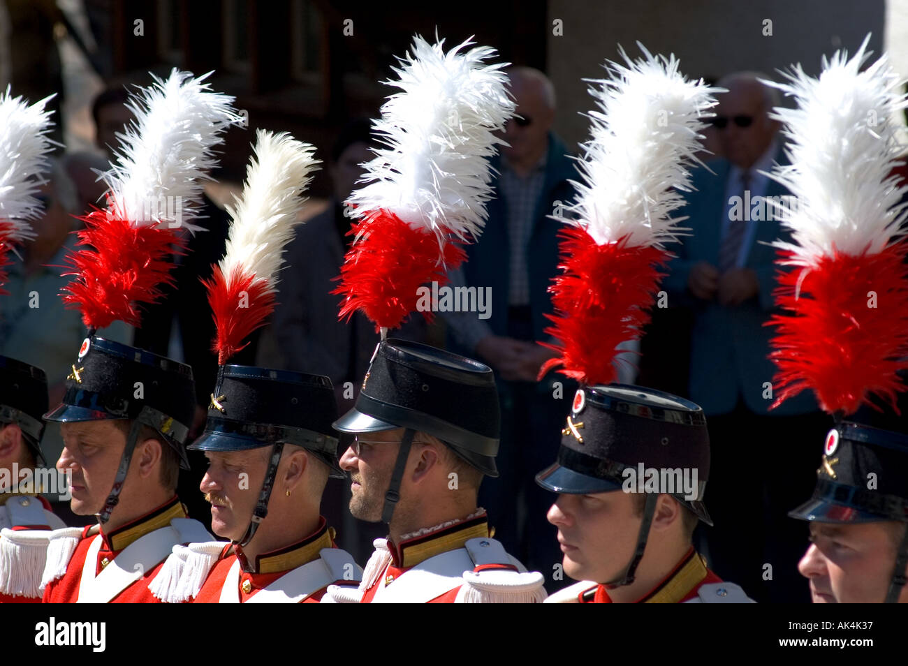 Grenadiers of the Lord Wiler Valais Switzerland Stock Photo
