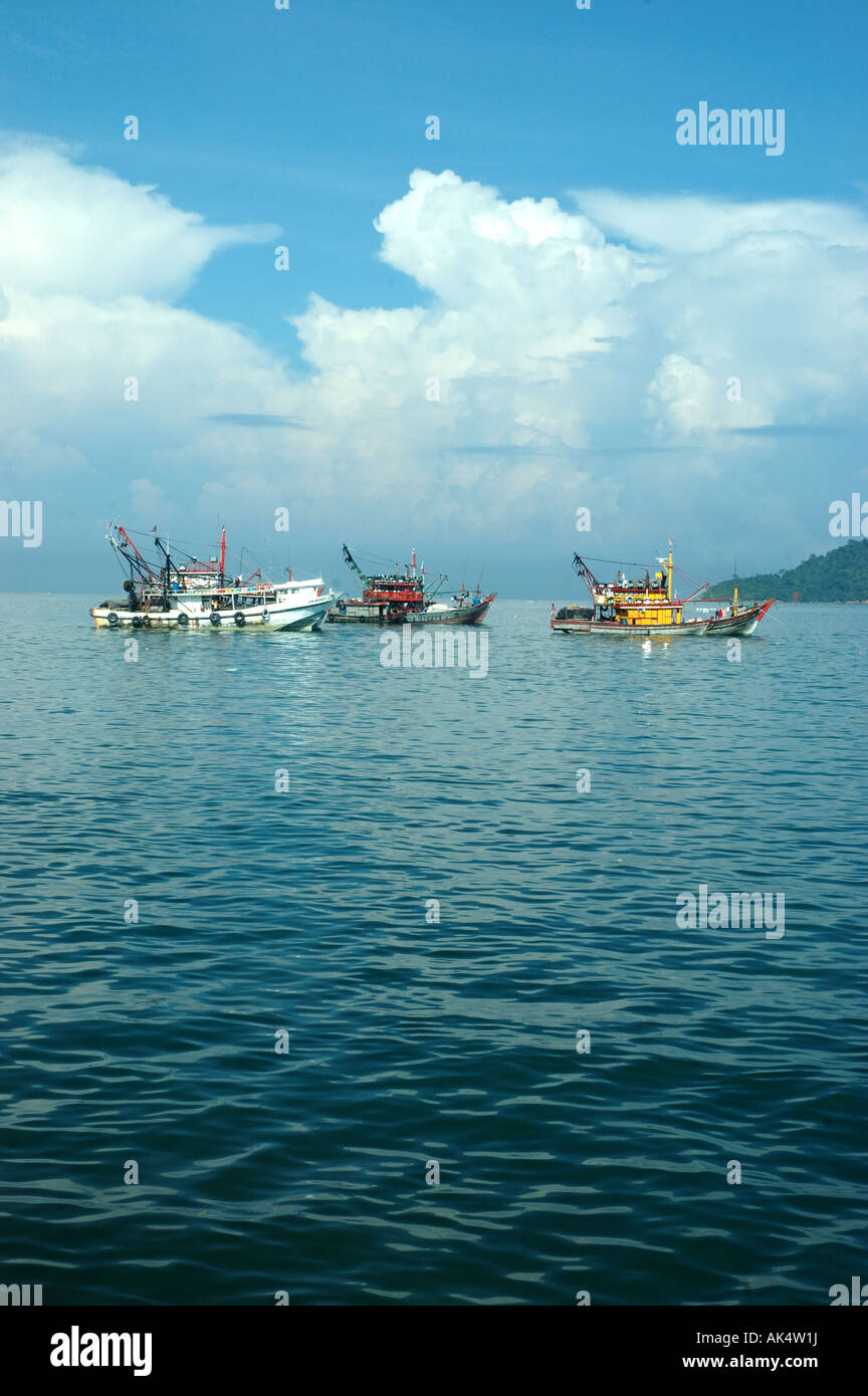 Kota Kinabalu fishing boats Stock Photo Alamy
