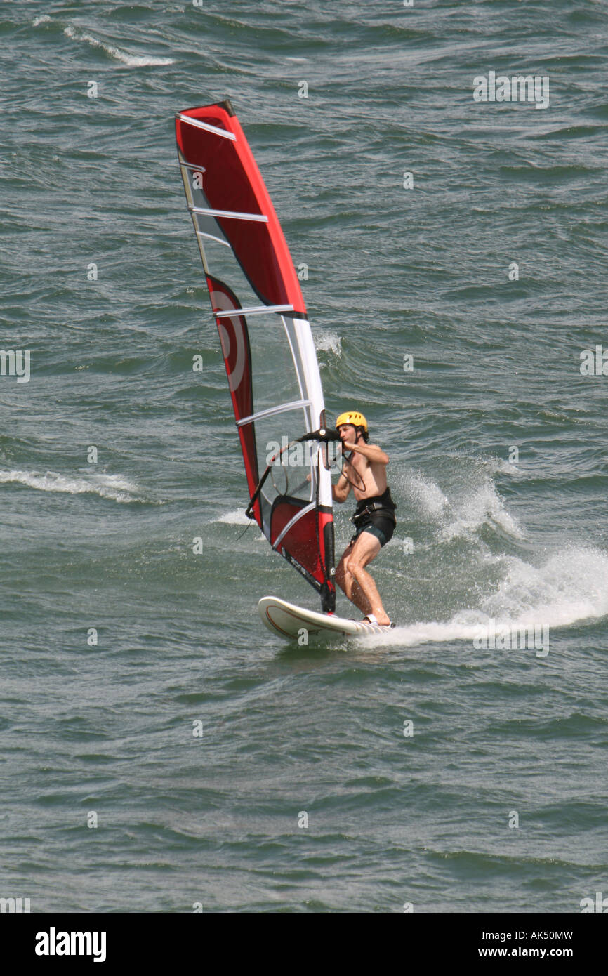 windsurfing in costa rica lake arenal Stock Photo Alamy
