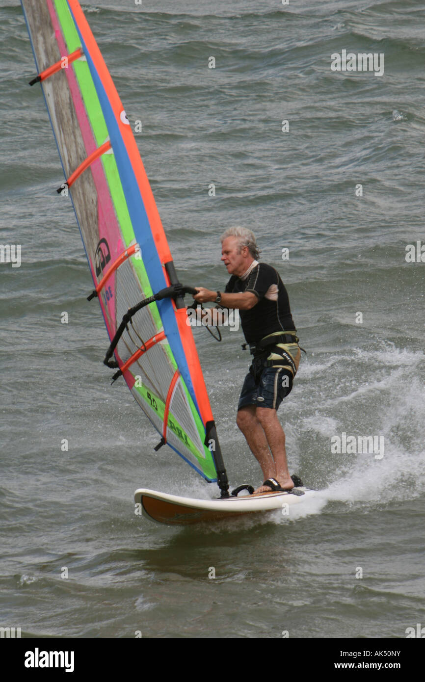 windsurfing in costa rica lake arenal Stock Photo Alamy