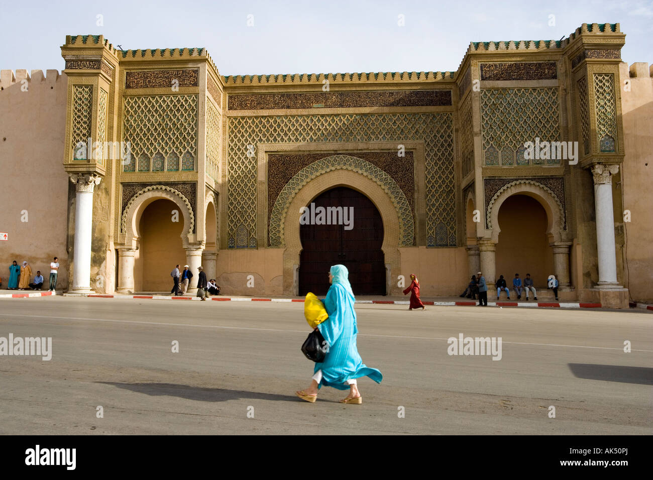 Bab el-Mansour el Mansour door imperial city veil Stock Photo