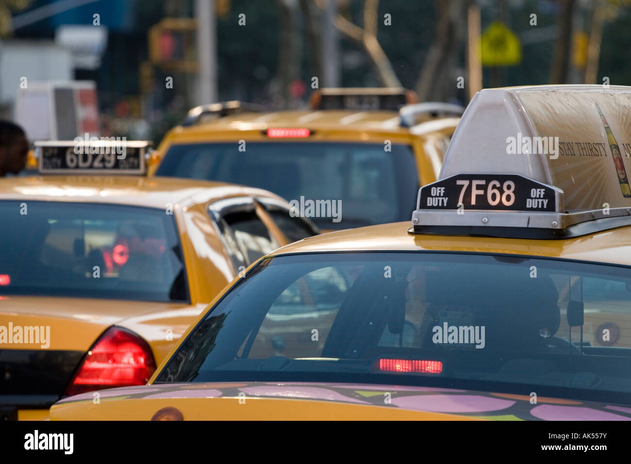 Taxis in New York Stock Photo Alamy