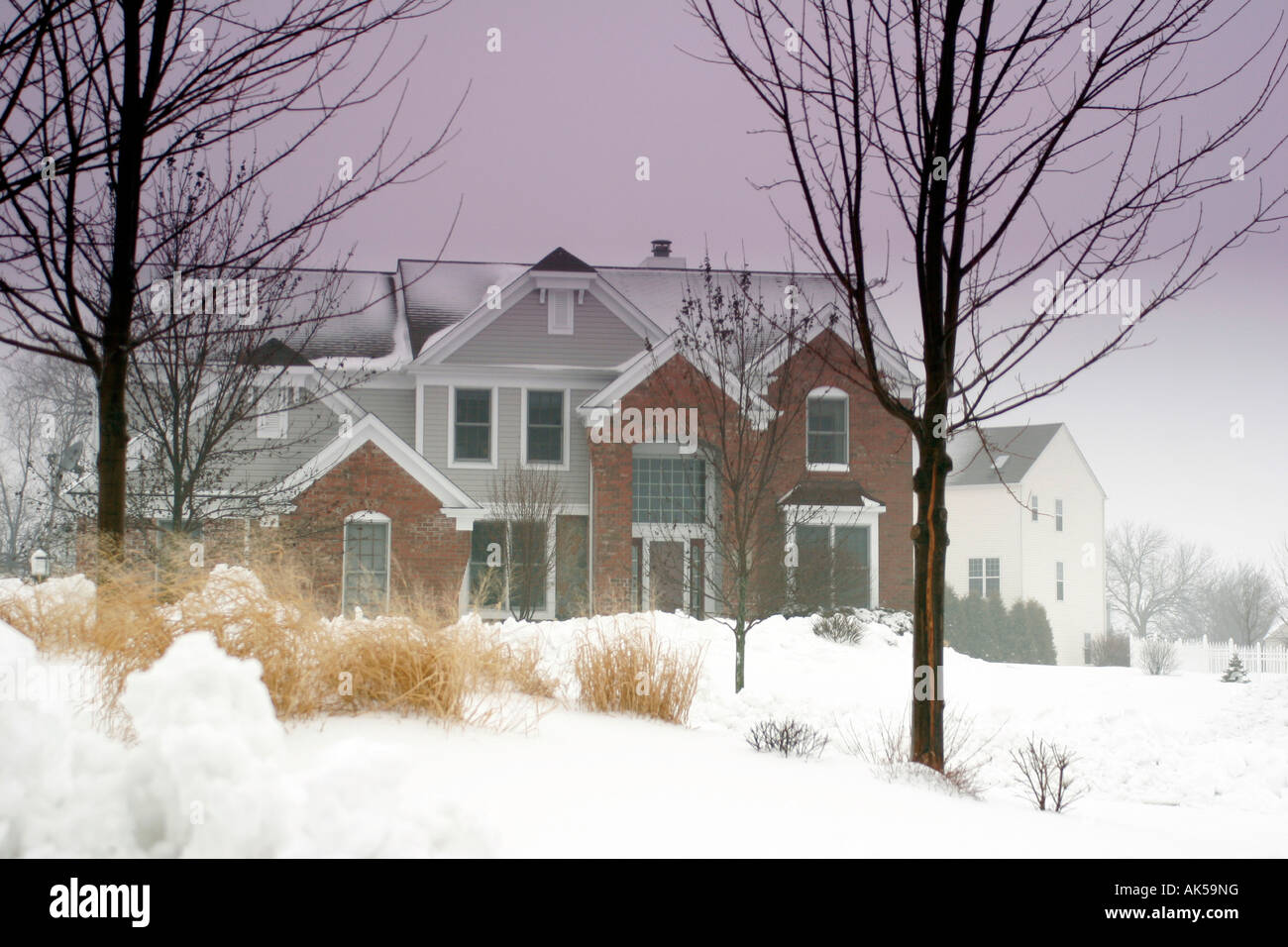 A typical large suburb house located in Germantown Wisconsin a suburb