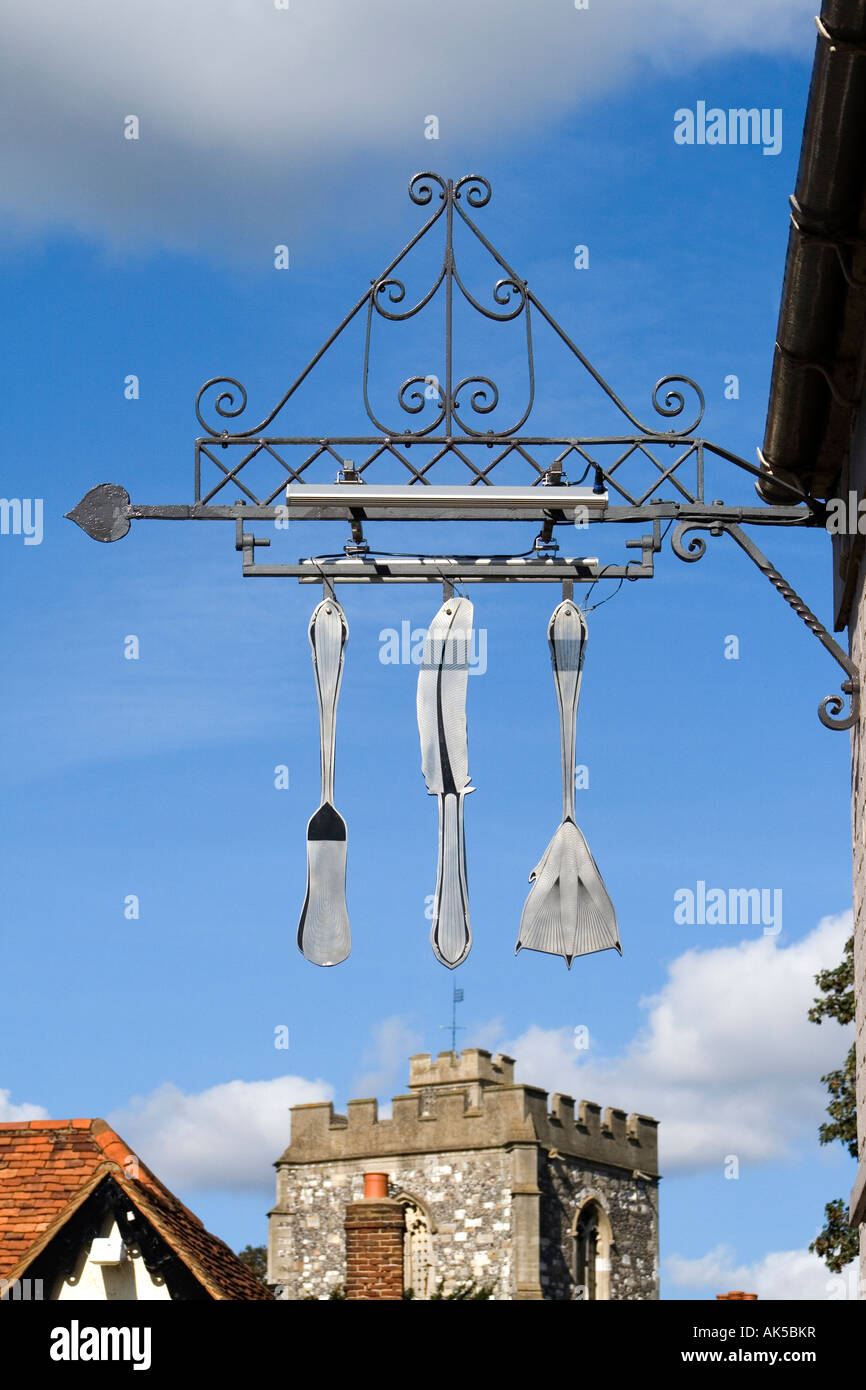 The Fat Duck Restaurant in Bray England Stock Photo