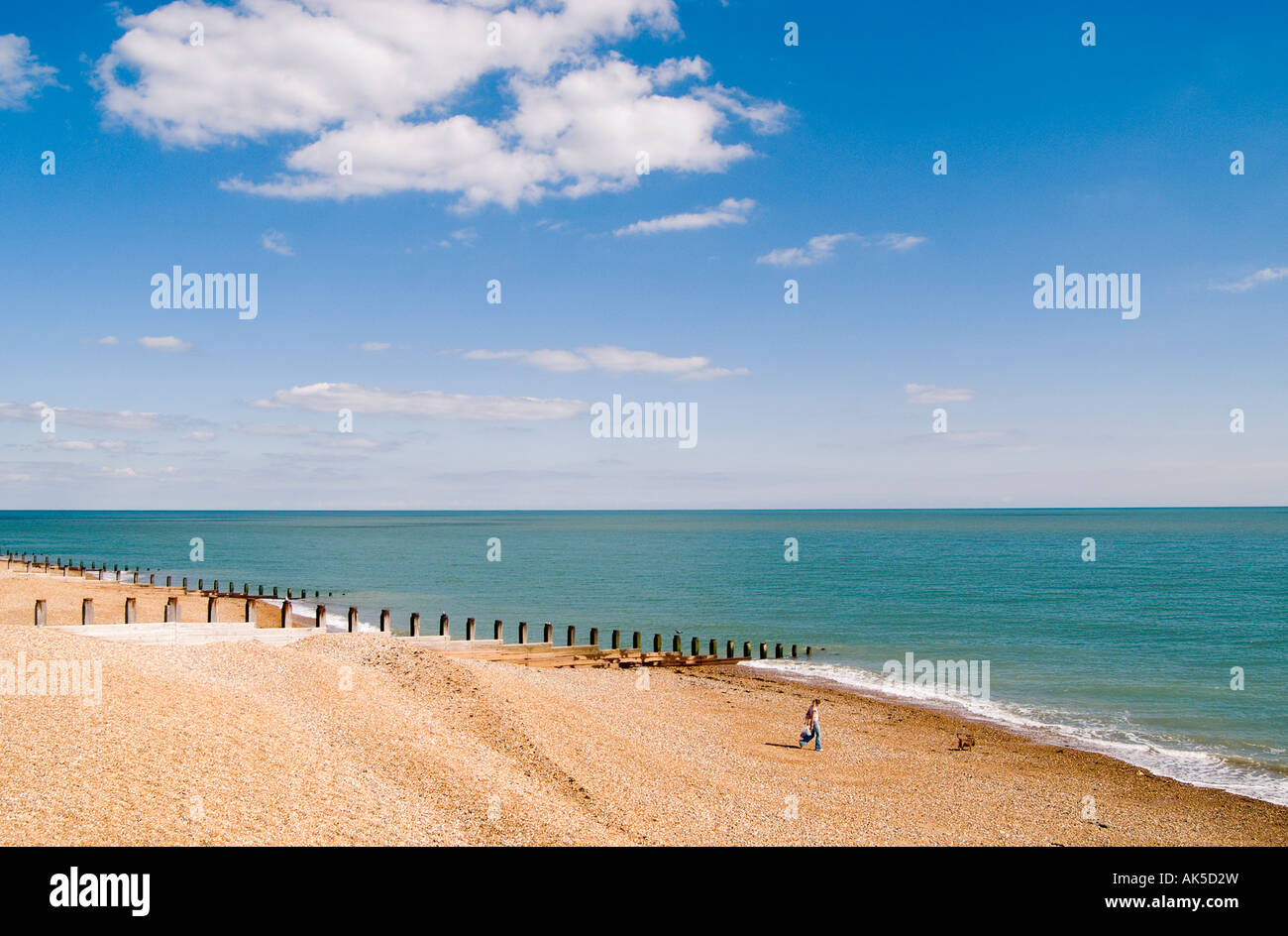 Eastbourne beach, pier Stock Photo