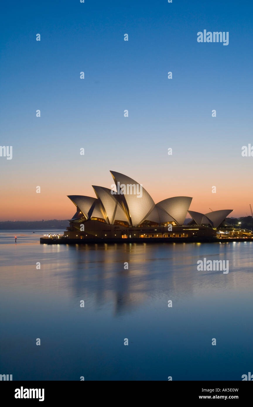 Sydney Opera House at dawn New South Wales Australia Stock Photo