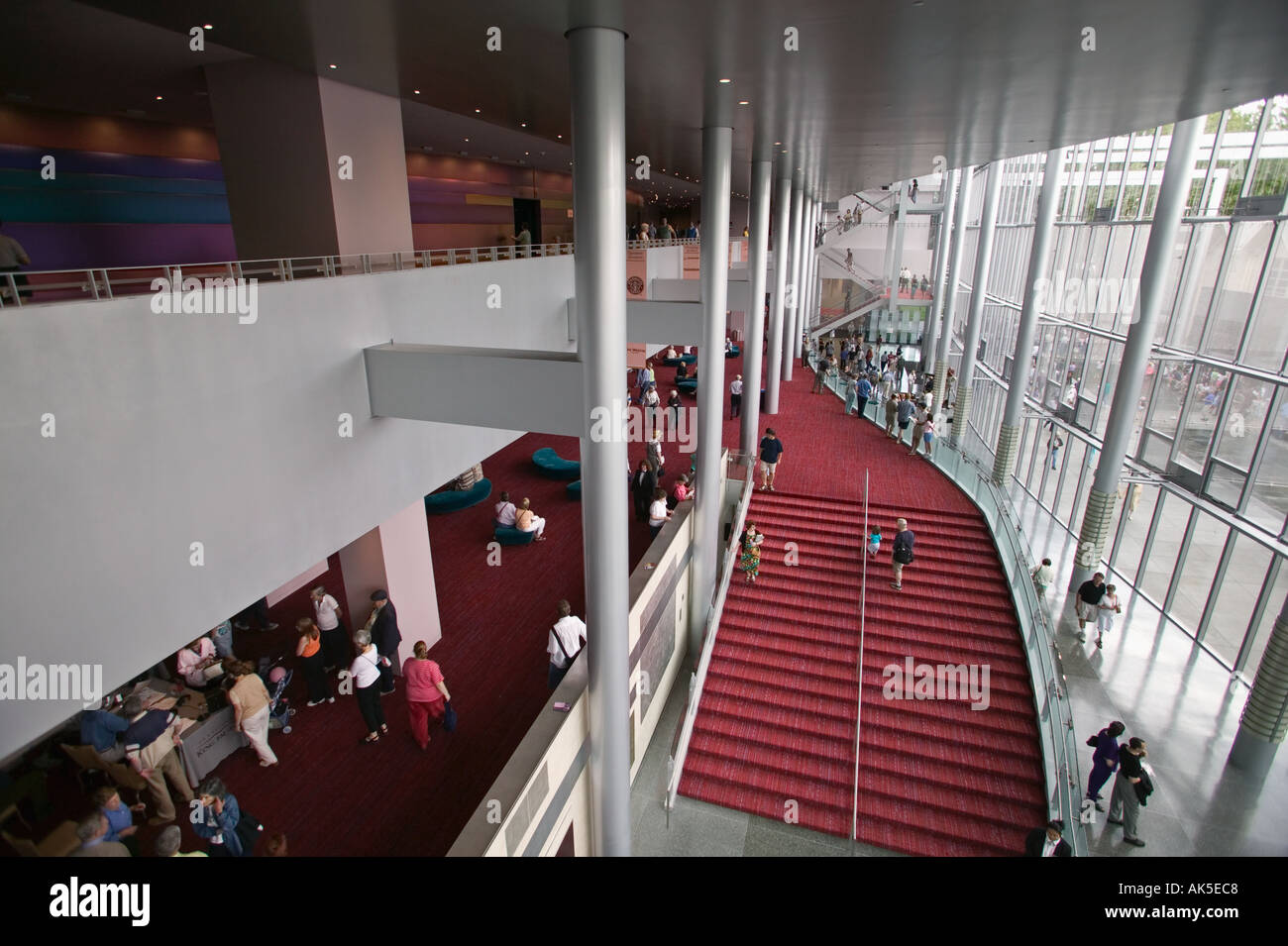 Grand Lobby area of Marion Oliver McCaw Hall for Performing Arts at