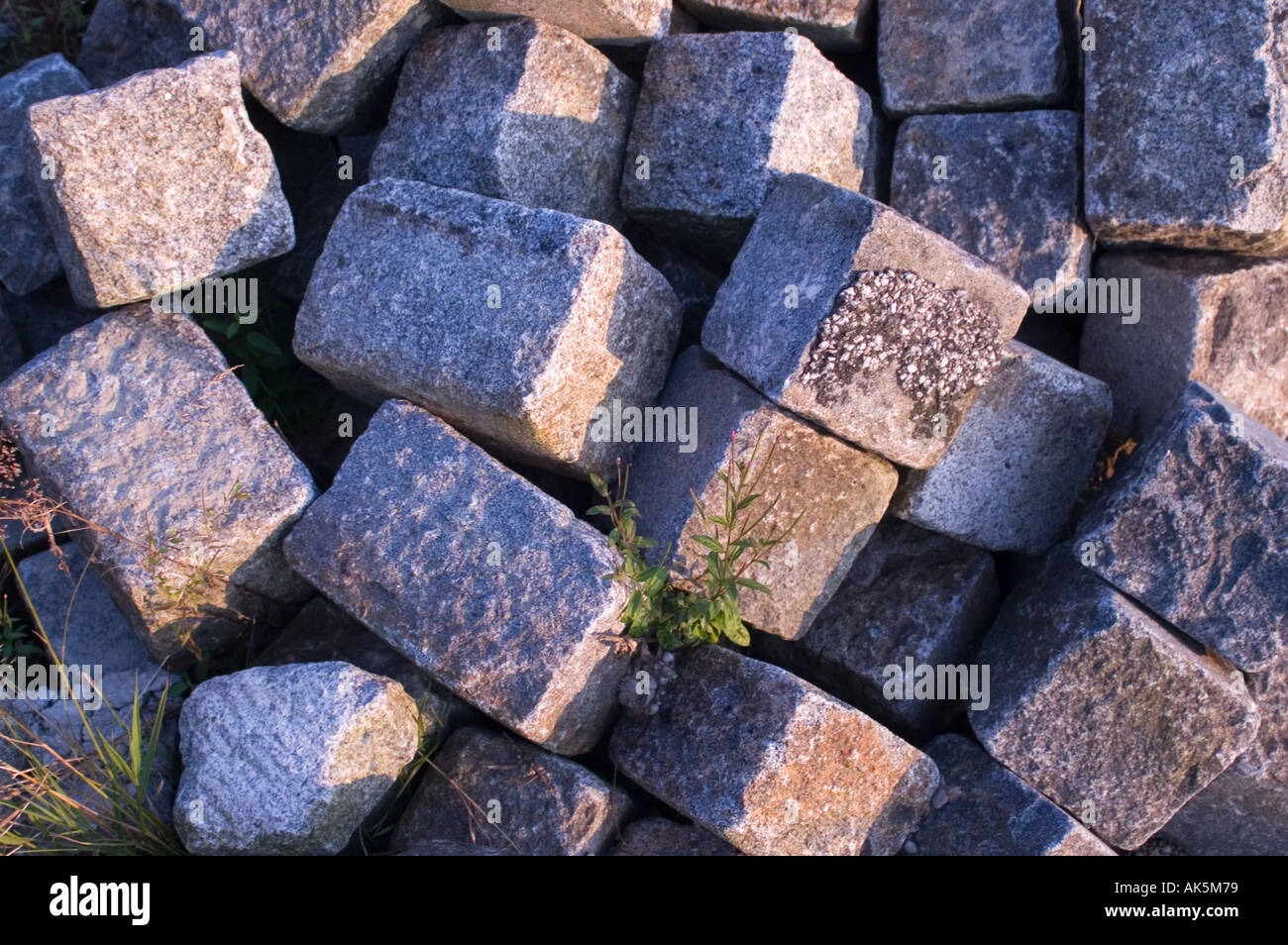 pile of rocks for roadconstruction Stock Photo - Alamy