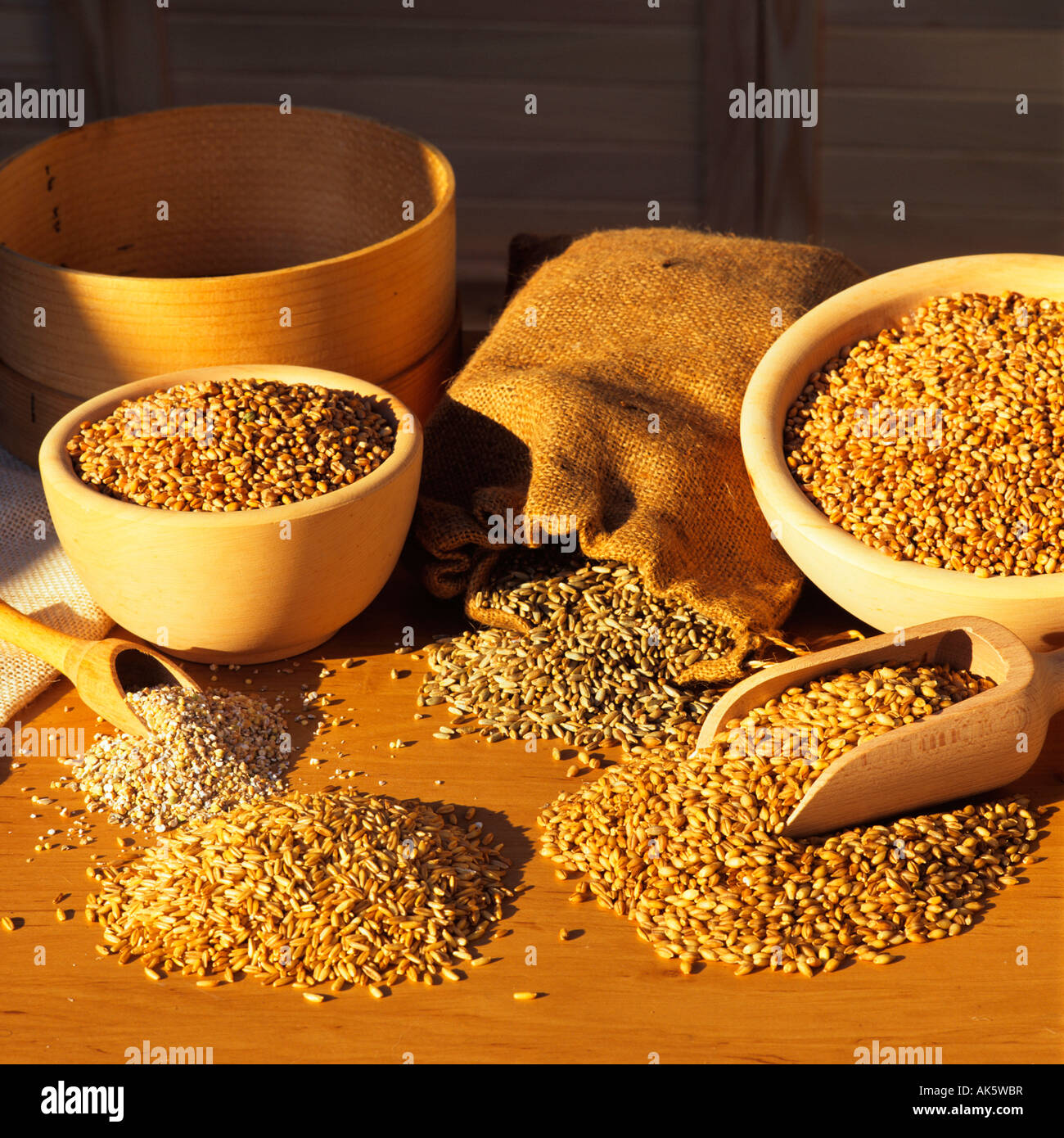 Cereal grains Stock Photo