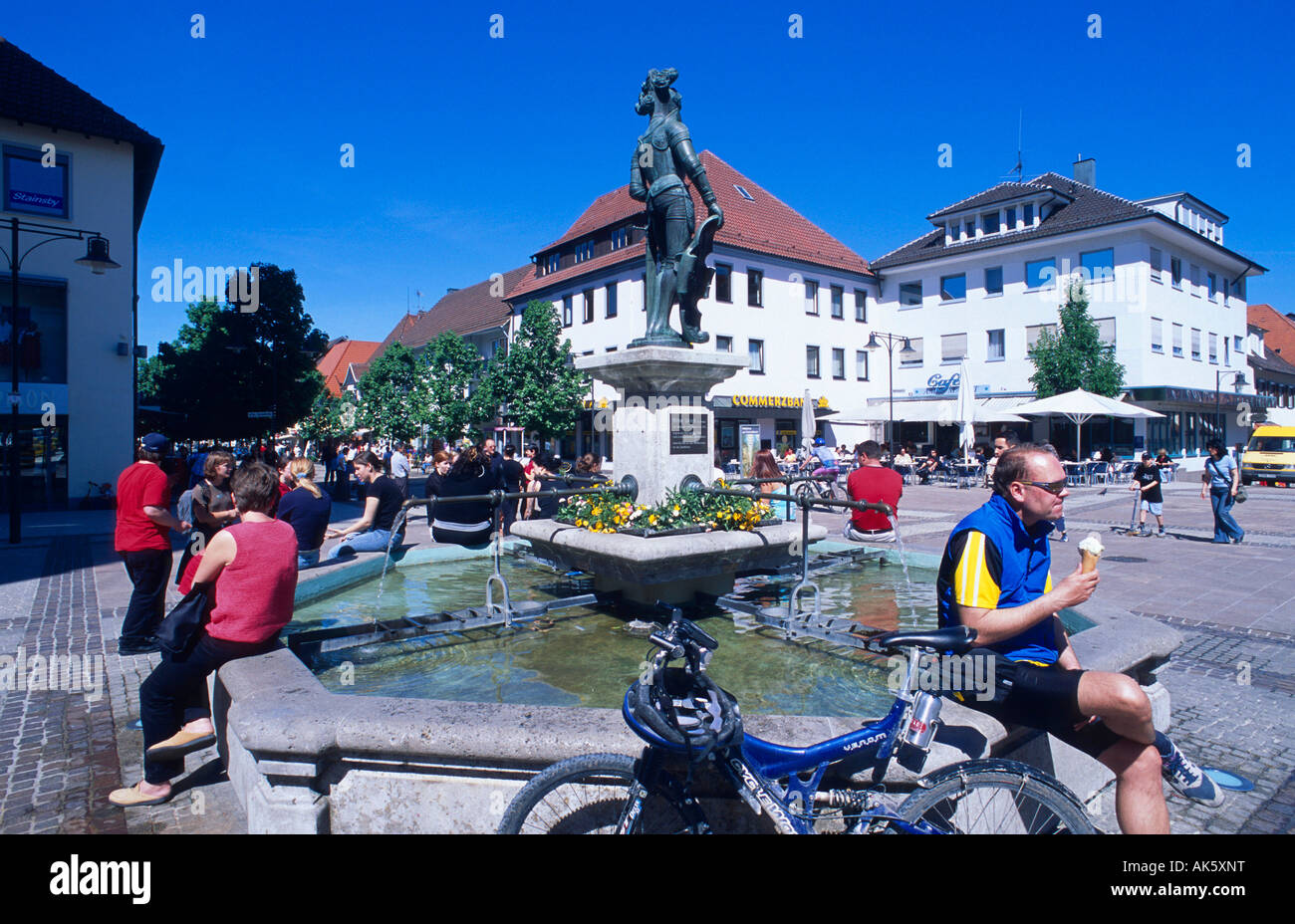 Fountain / Balingen Stock Photo