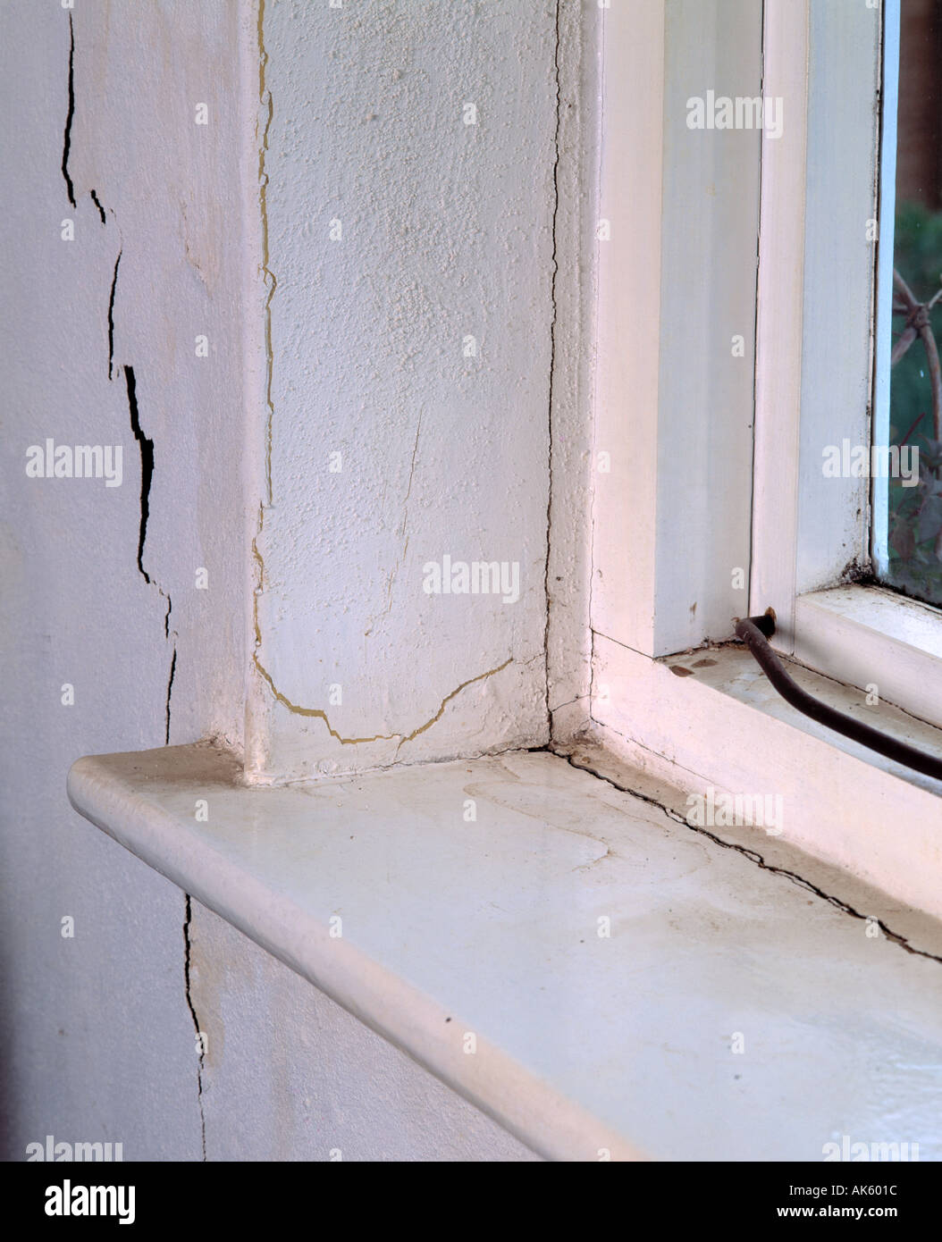 Window Sill Cracks Stock Photo Alamy