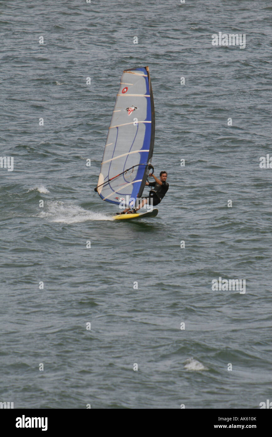 windsurfing in costa rica lake arenal Stock Photo Alamy