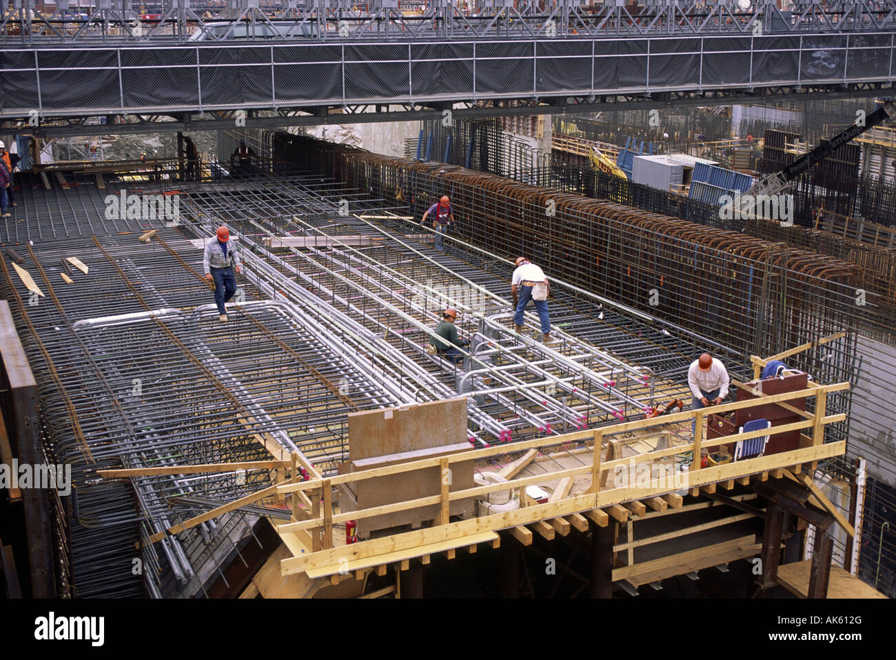 Big Dig construction site in Boston Stock Photo