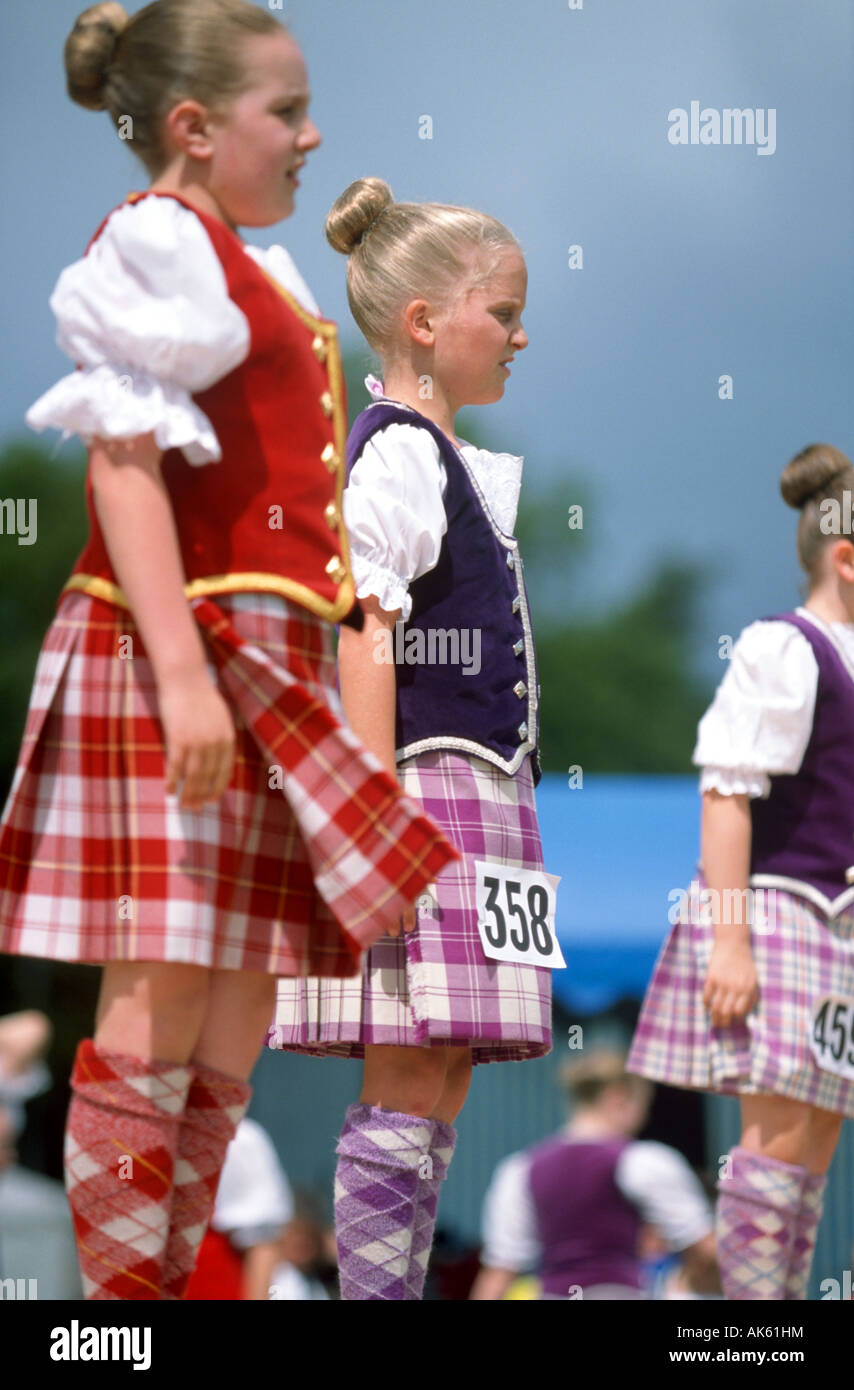 Traditonal Highland dancing competition at Blair Atholl Highland Games ...