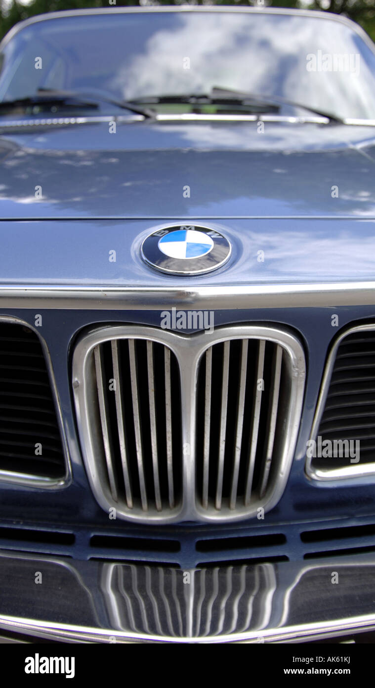 BMW kidney grill and propeller badge on a 6 series Stock Photo