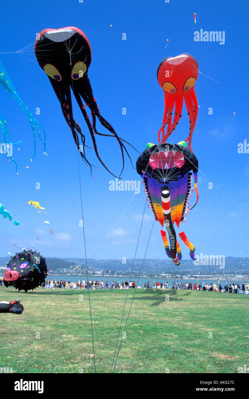 California Berkeley Kite Festival Stock Photo Alamy