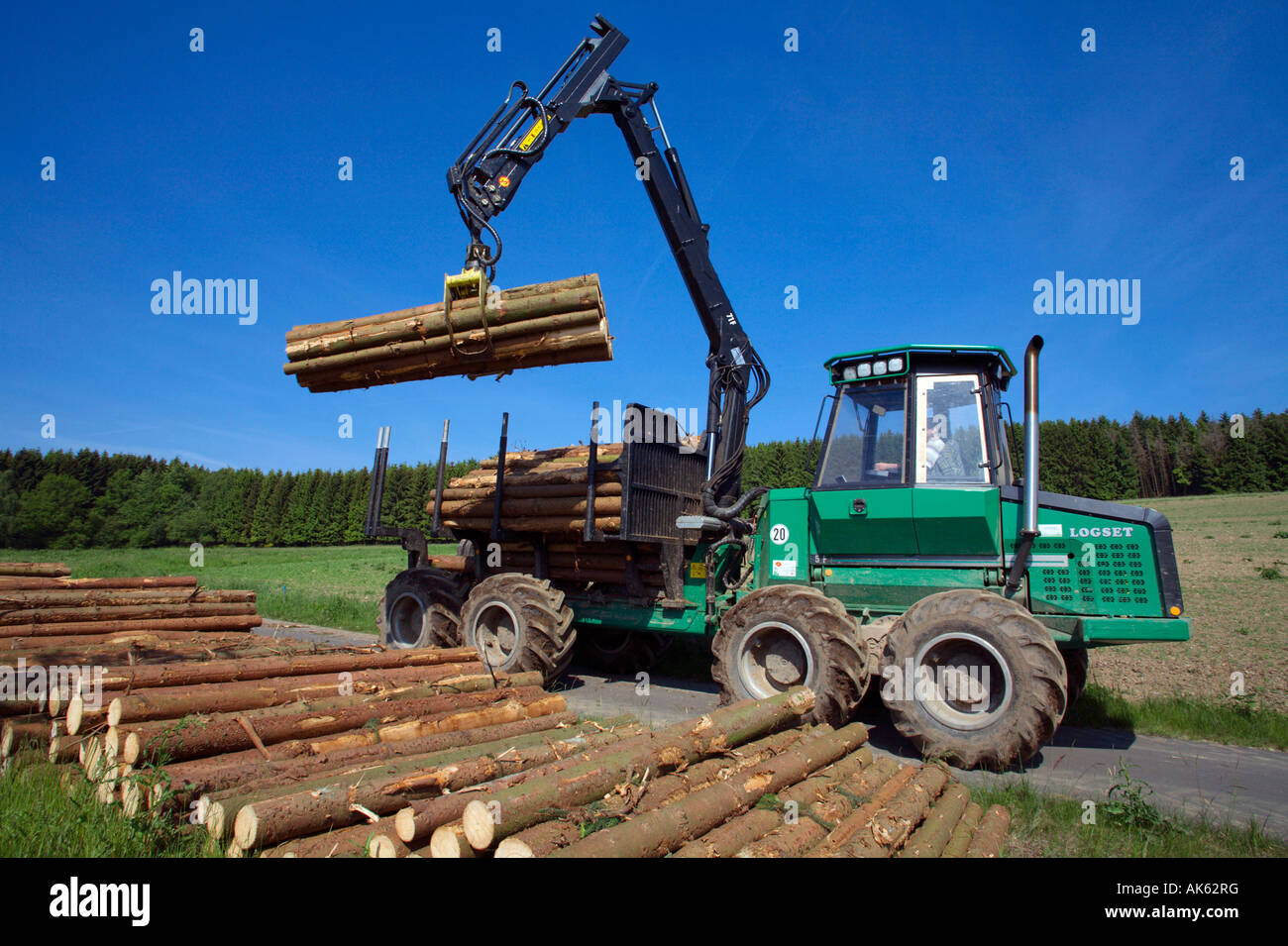 Forestry operations Stock Photo