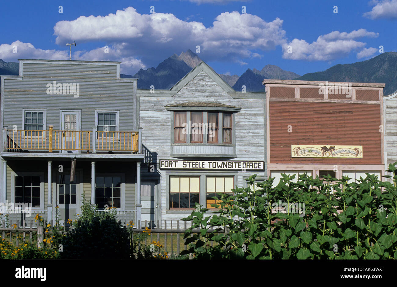 Restored Buildings Fort Steele Heritage Town British Columbia Canada