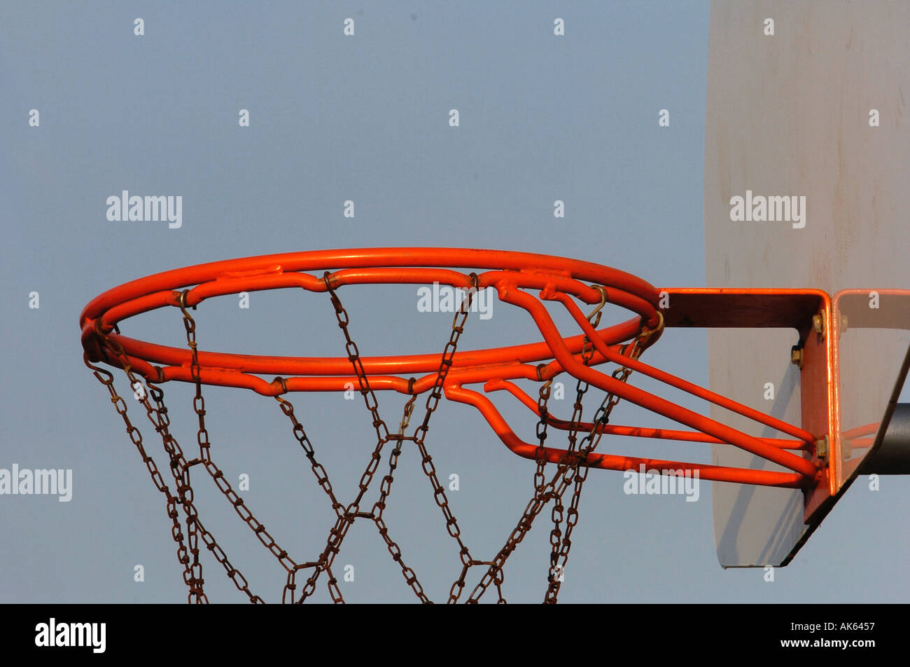 Basketball Hoop Chain Net Stock Photos & Basketball Hoop Chain Net