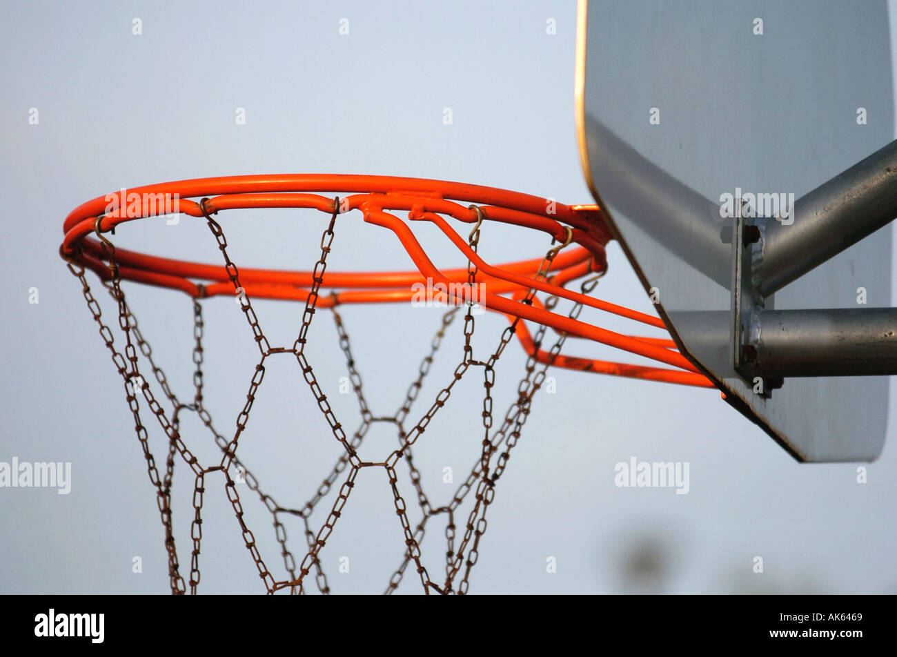 Basketball Hoop Chain Net Stock Photos & Basketball Hoop Chain Net