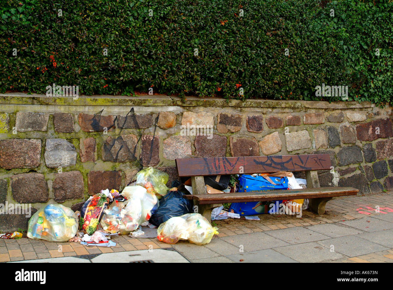 Hamburg / Garbage Stock Photo Alamy