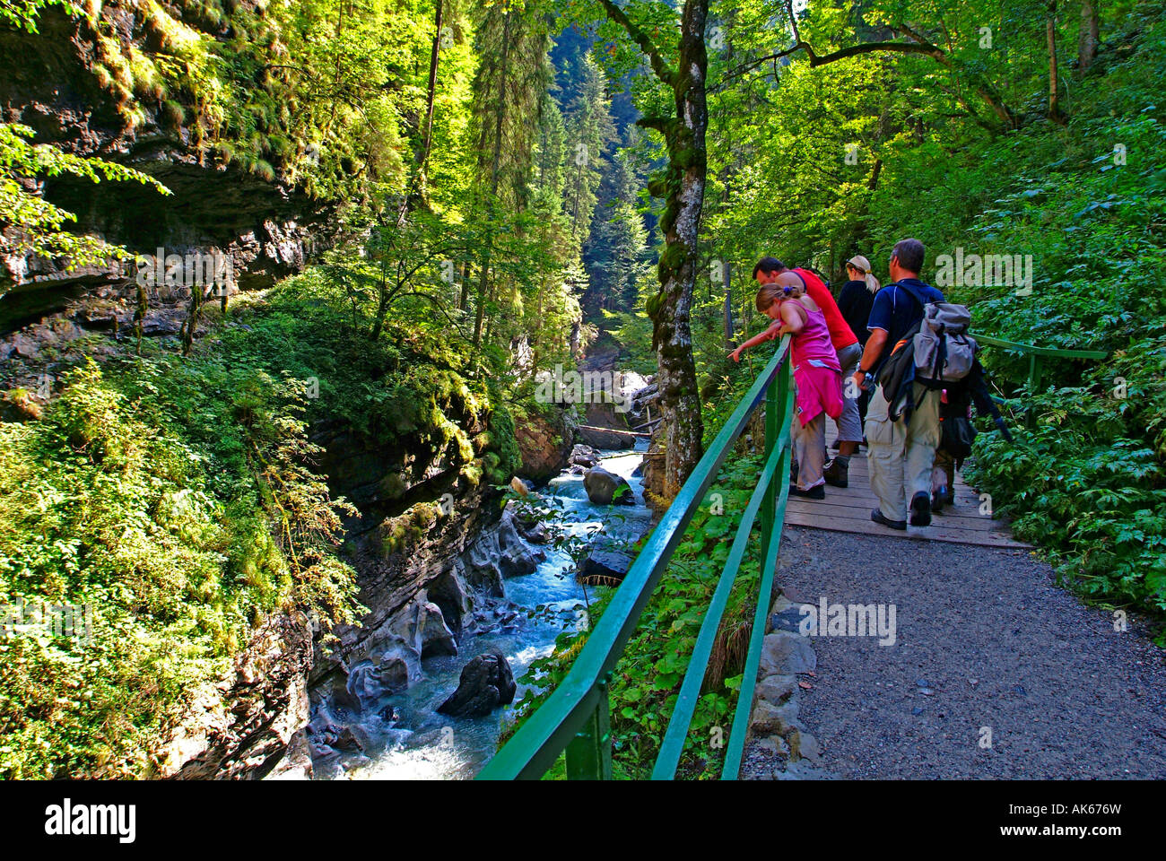 Hiker / Breitach Stock Photo Alamy
