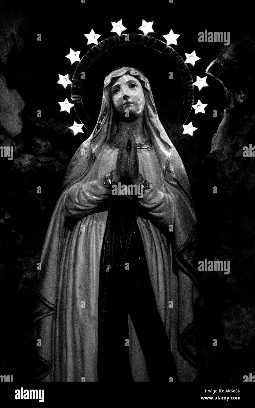 Madonna statue Stock Photo