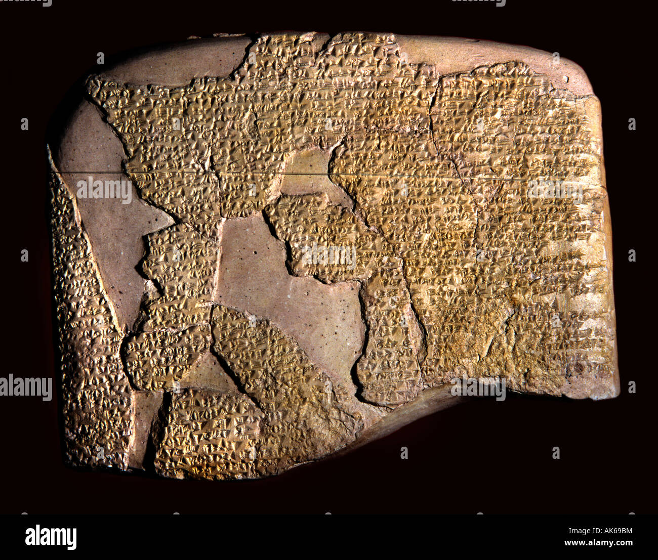 The treaty of Kadesh  Hittite king Hattusilis III  Egyptian pharaoh Ramses II Acadian  13th c BC 1st peace treaty in History Stock Photo