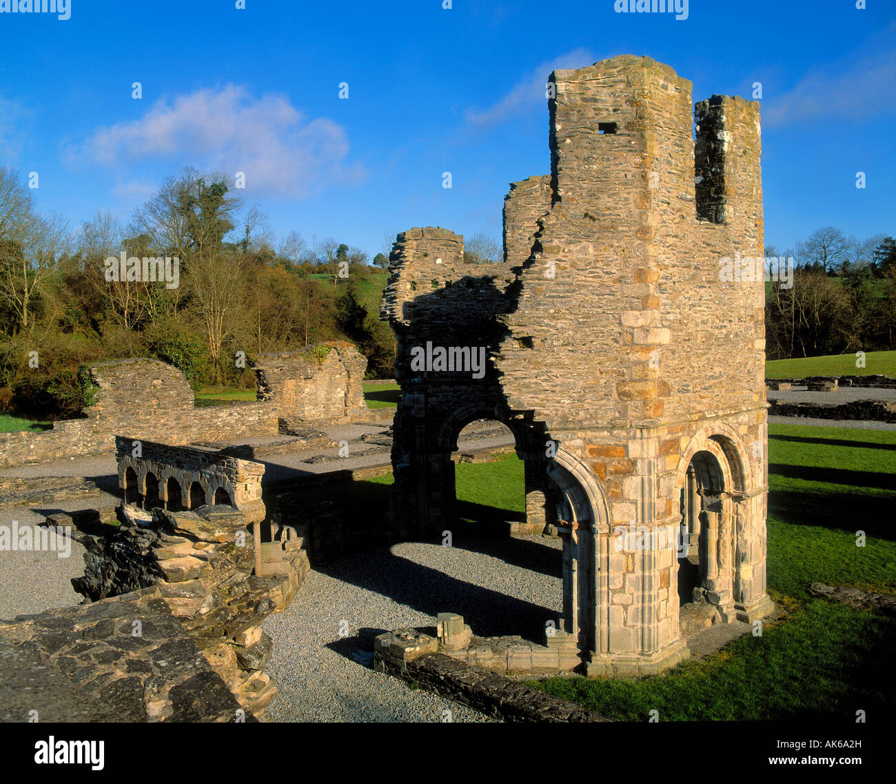 Mellifont Abbey in Ireland Stock Photo
