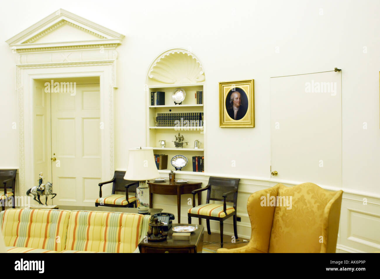 The oval office at the White House in Washington DC Stock Photo