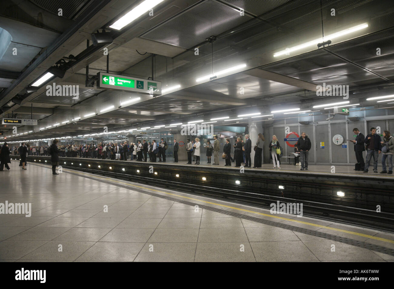 London Underground Westminster tube station Stock Photo Alamy