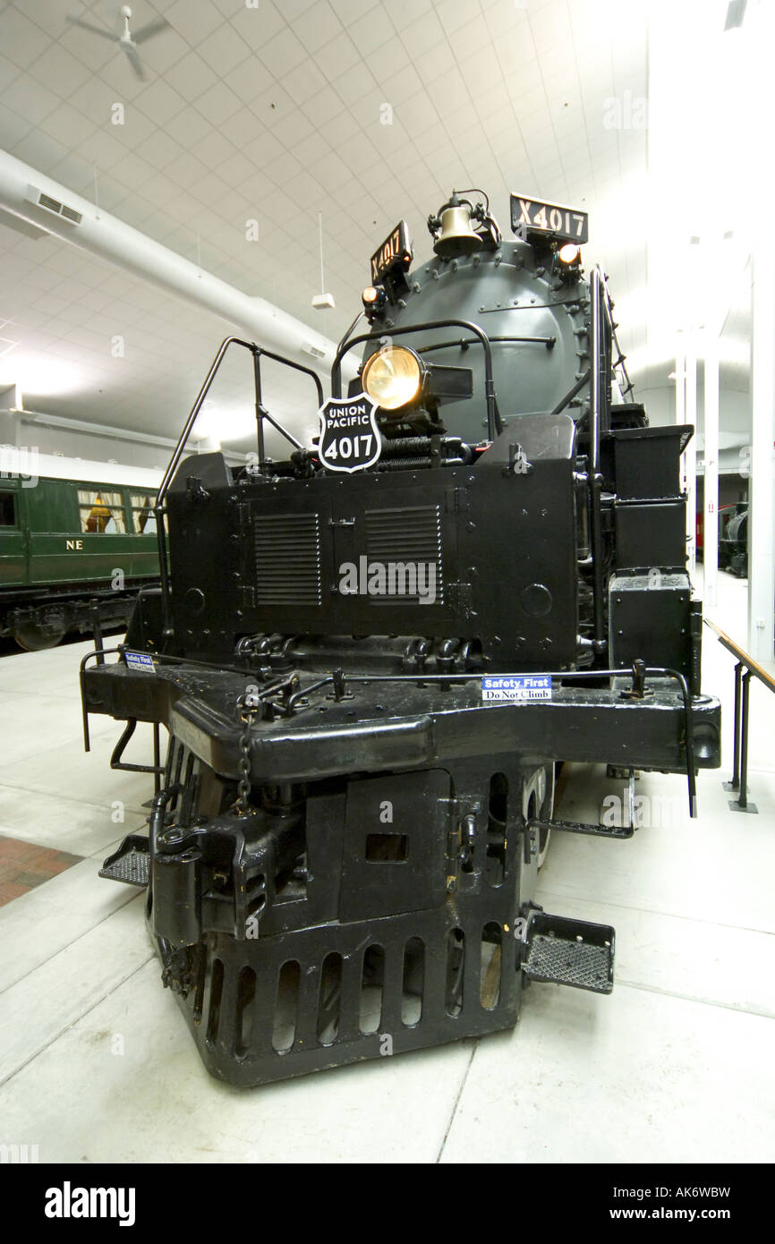 The Union Pacific 4017 Big Boy train at the National railroad Museum Green Bay Wisconsin WI Stock Photo