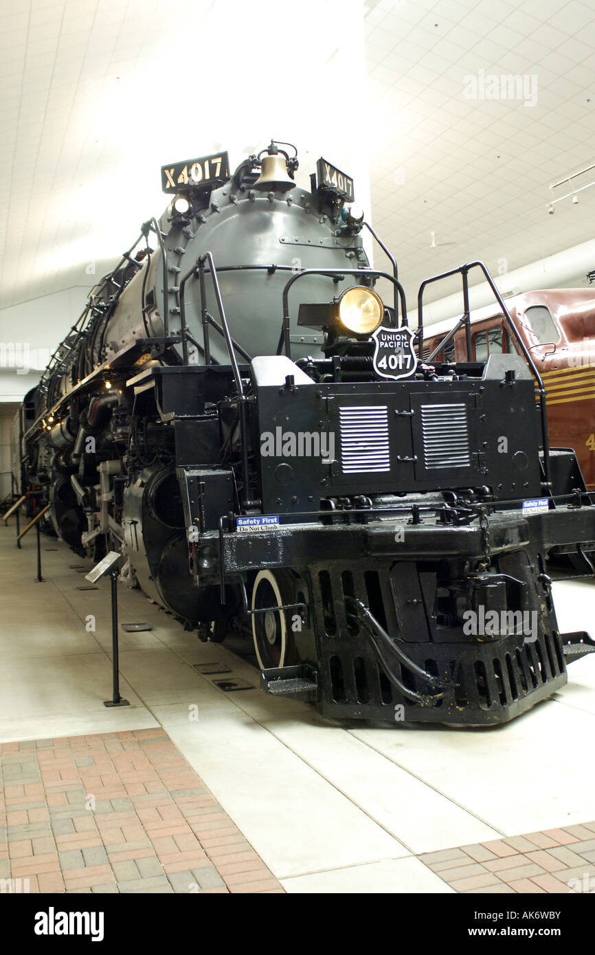 The Union Pacific 4017 Big Boy train at the National railroad Museum Green Bay Wisconsin WI Stock Photo