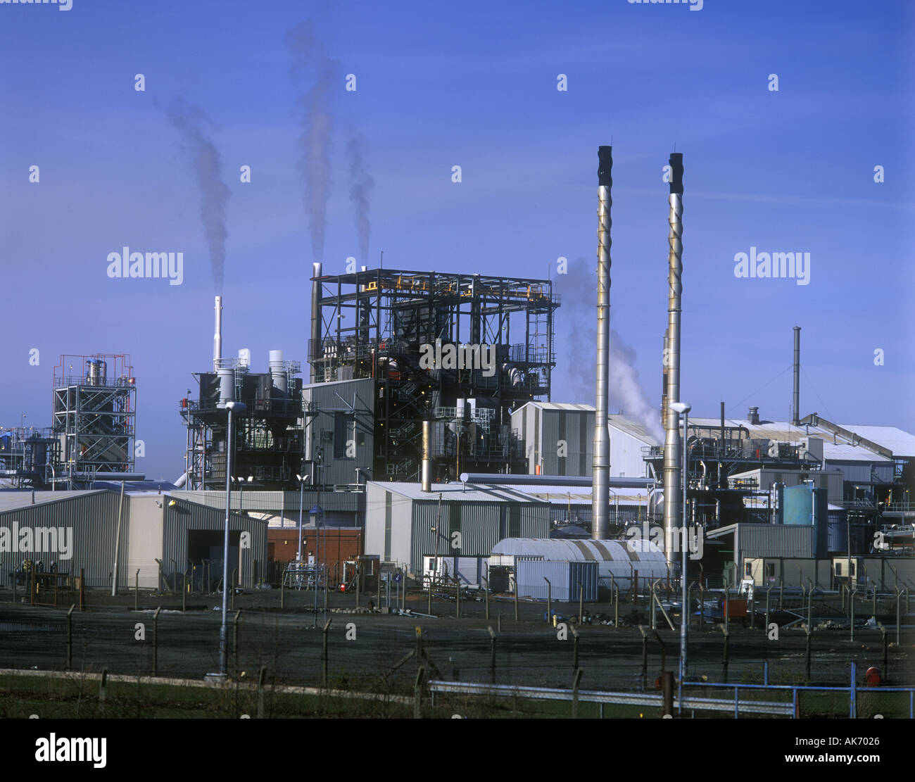 Chemical Plant Stock Photo