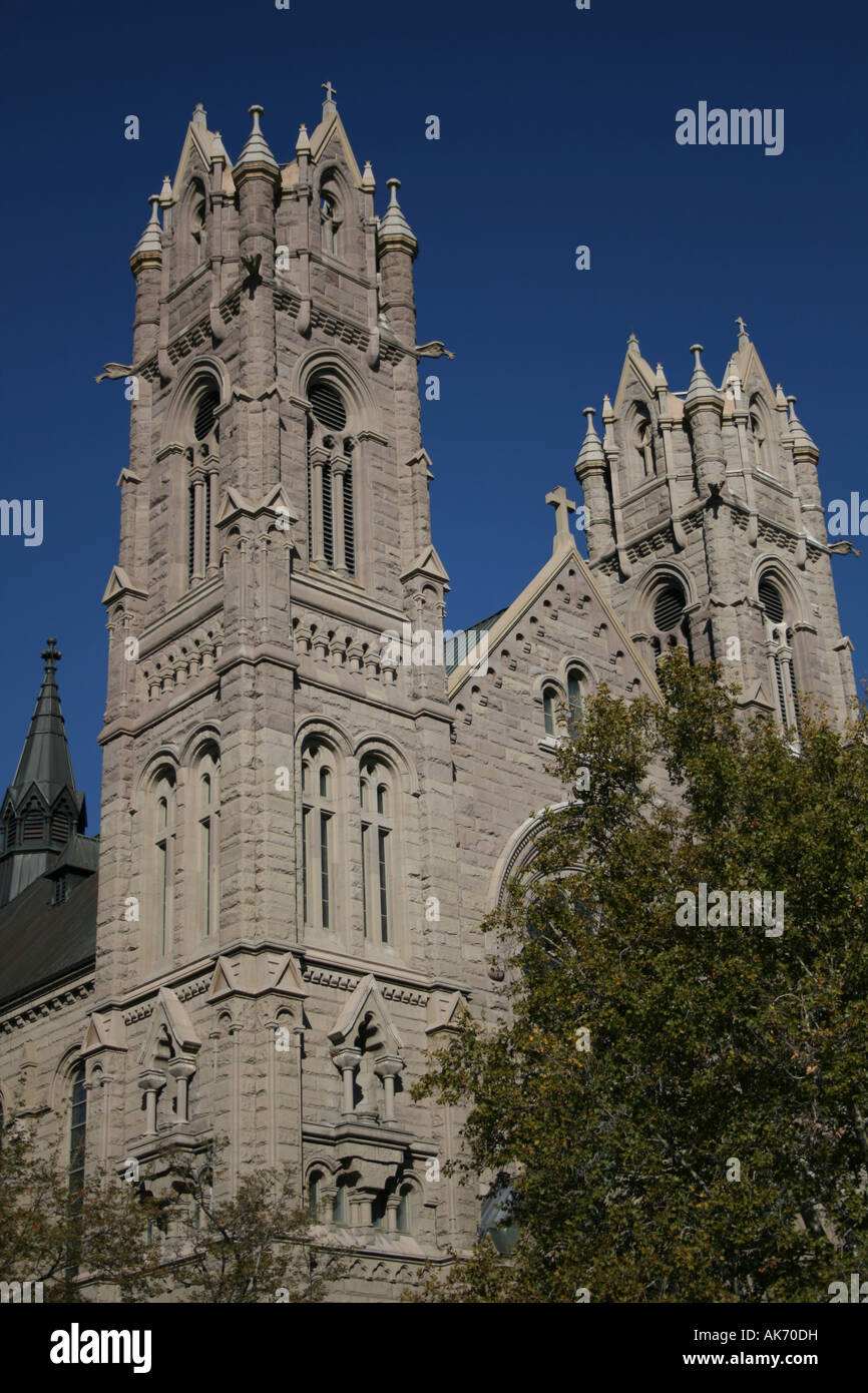 Catholic cathedral of the Madeleine Salt Lake City  October 2007 Stock Photo