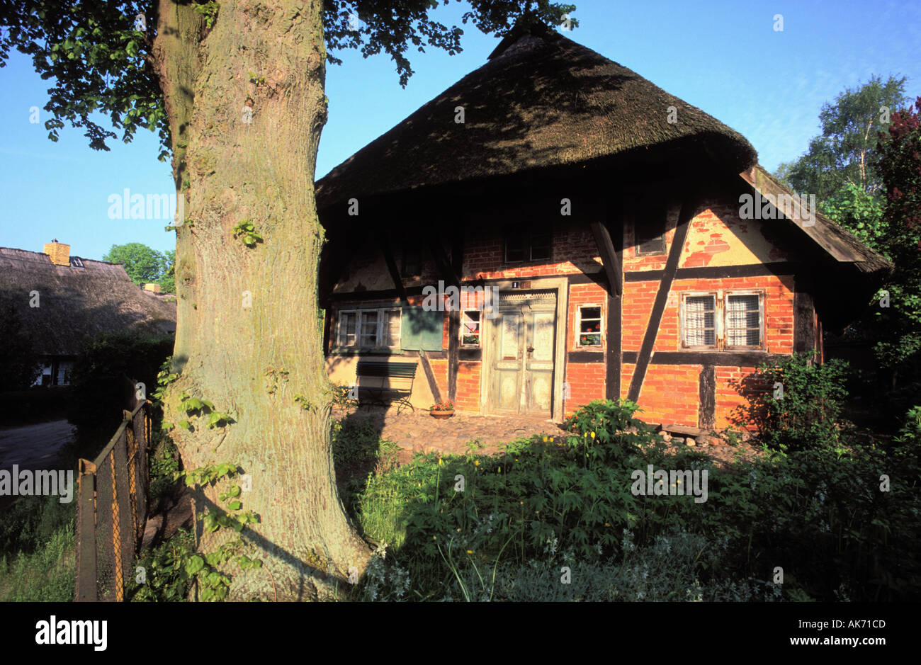 Typical farm house at Wustrow old country style architecture dwelling
